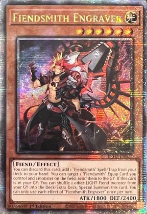 Image of Fiendsmith Engraver (Quarter Century Secret Rare) [INFO-EN017] Quarter Century Secret Rare