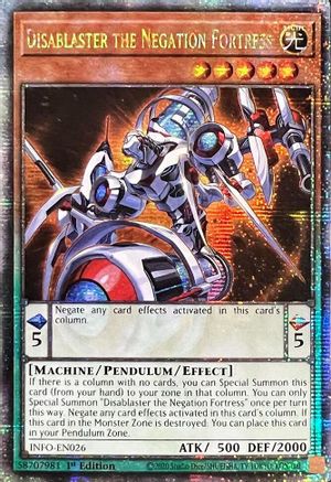 Image of Disablaster the Negation Fortress (Quarter Century Secret Rare) [INFO-EN026] Quarter Century Secret Rare