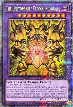 Image of The Unstoppable Exodia Incarnate (Quarter Century Secret Rare) [INFO-EN033] Quarter Century Secret Rare