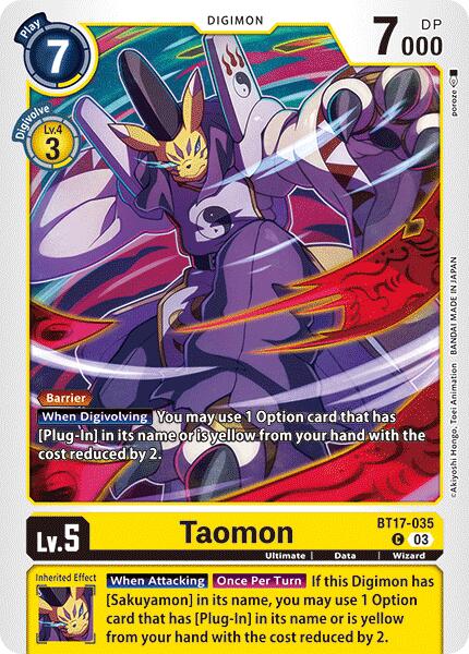 Image of Taomon [BT17-035] [Secret Crisis]