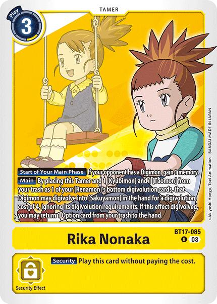 Image of Rika Nonaka [BT17-085] [Secret Crisis]