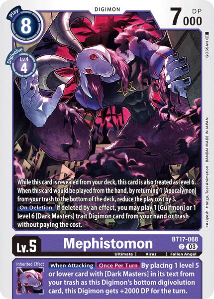 Image of Mephistomon [BT17-068] [Secret Crisis]