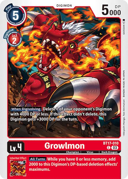 Image of Growlmon [BT17-010] [Secret Crisis]