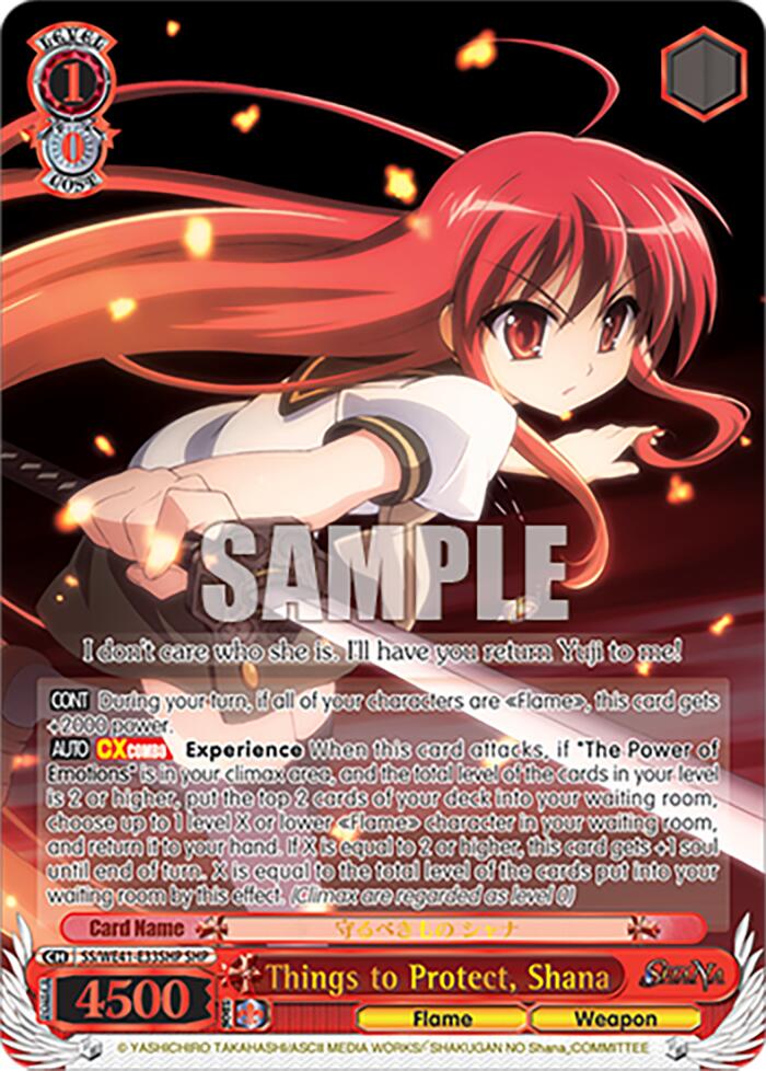 Image of Things to Protect, Shana (SHP) [Shakugan no Shana Premium Booster]