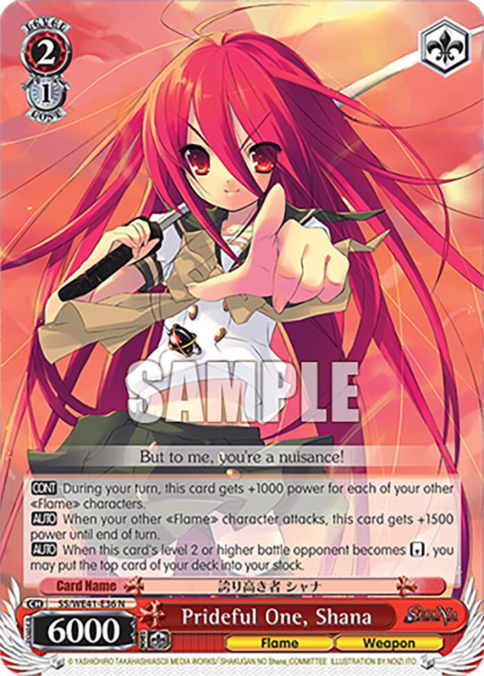 Image of Prideful One, Shana [Shakugan no Shana Premium Booster]