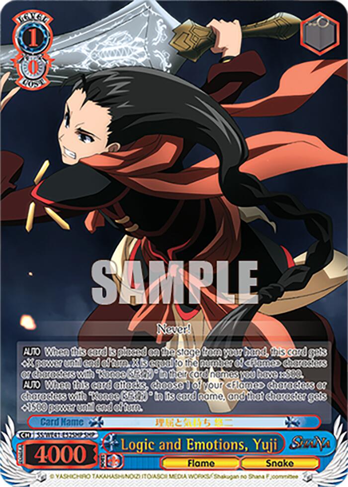 Image of Logic and Emotions, Yuji (SHP) [Shakugan no Shana Premium Booster]