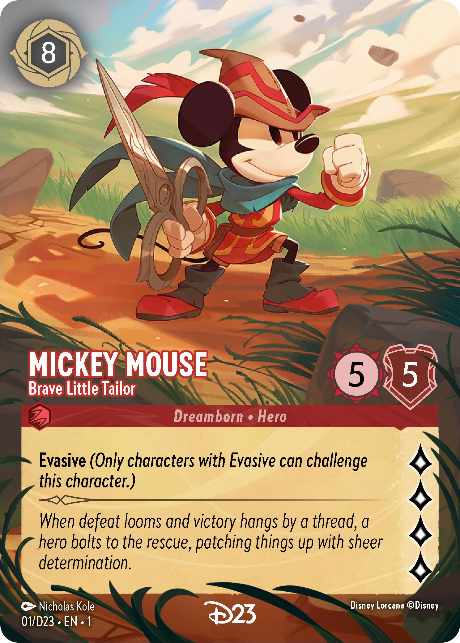 Image of Mickey Mouse - Brave Little Tailor (Extended Art) (1) [D23 Promos]