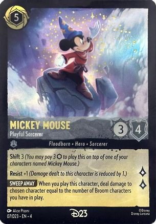 Image of Mickey Mouse - Playful Sorcerer (7) - D23 Promos Holofoil