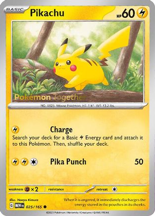 Image of Pikachu (025/165) (PokePost Promo) [Scarlet & Violet 151]
