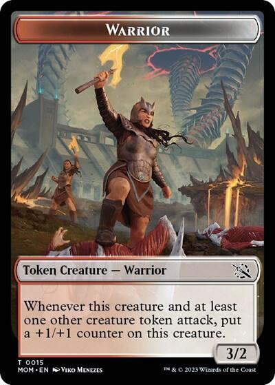 Image of Warrior // Phyrexian Hydra (0012) Double-Sided Token [March of the Machine Tokens]