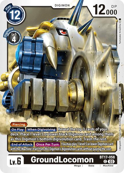 Image of GroundLocomon [BT17-058] [Secret Crisis]