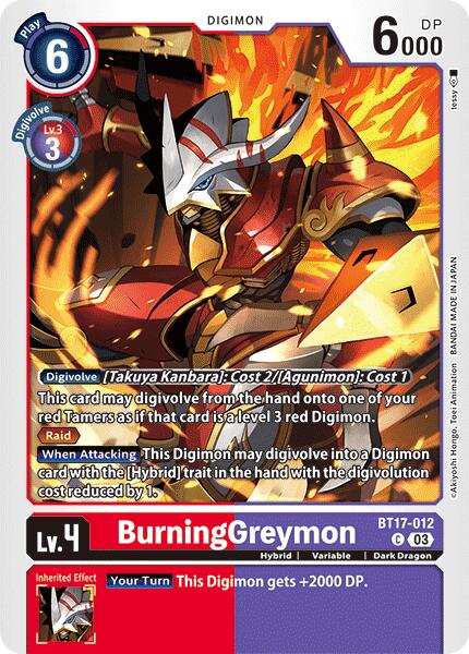 Image of BurningGreymon [BT17-012] [Secret Crisis]