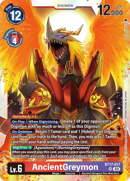 Image of AncientGreymon [BT17-017] [Secret Crisis]