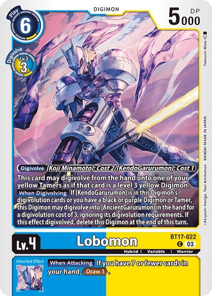 Image of Lobomon [BT17-022] [Secret Crisis]