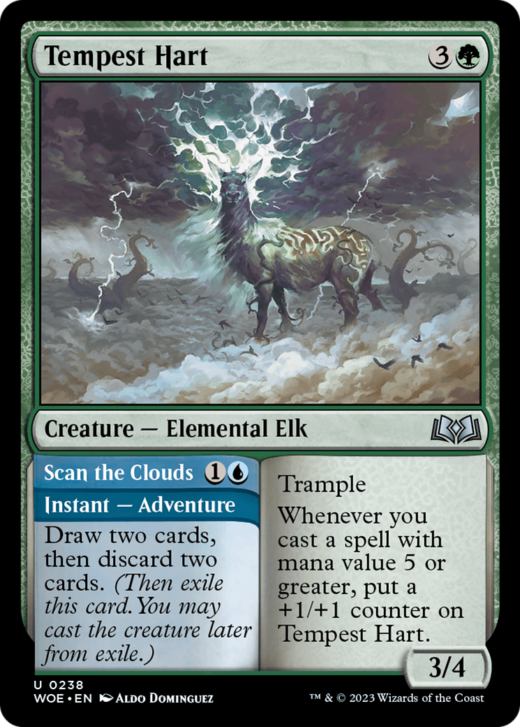 Image of Tempest Hart // Scan the Clouds [Wilds of Eldraine]