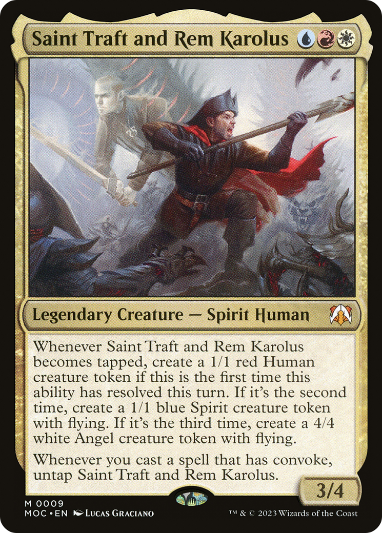 Image of Saint Traft and Rem Karolus [March of the Machine Commander]