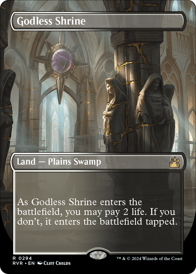 Image of Godless Shrine (Borderless) [Ravnica Remastered]