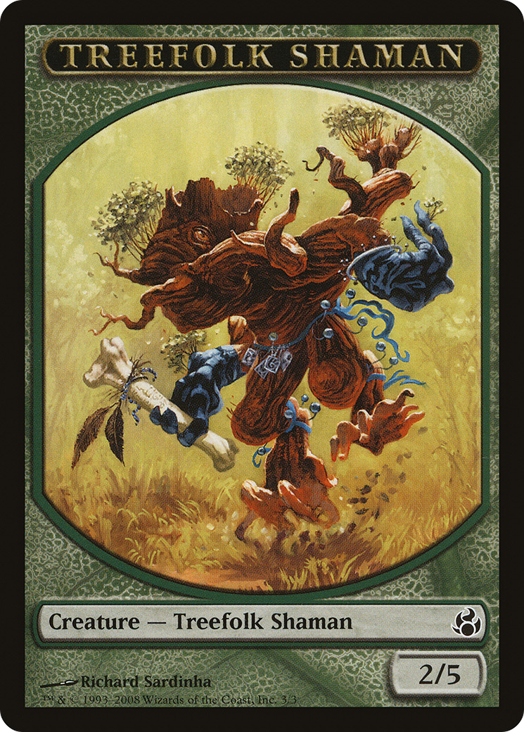 Image of Treefolk Shaman Token [Morningtide Tokens]