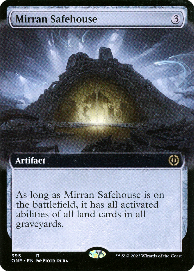 Image of Mirran Safehouse (Extended Art) [Phyrexia: All Will Be One]