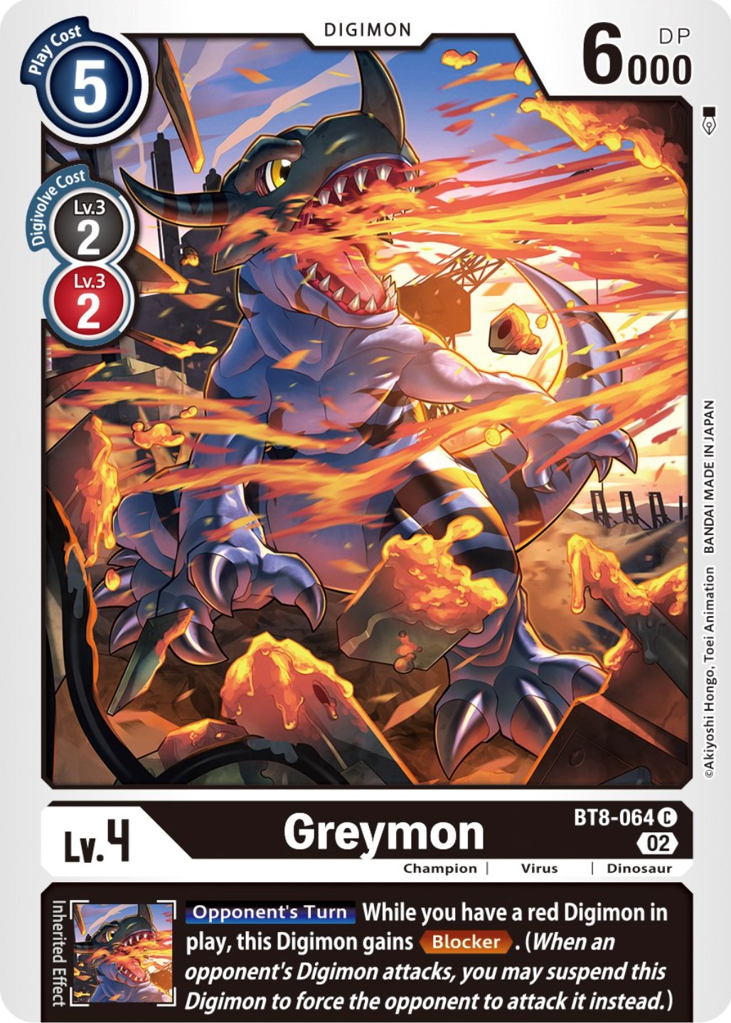 Image of Greymon [BT8-064] (Winner Pack Dimensional Phase) [New Awakening Promos]