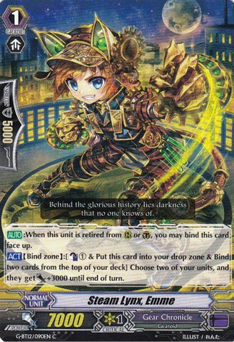 Steam Lynx, Emme (G-BT12/090EN) [Dragon King's Awakening]