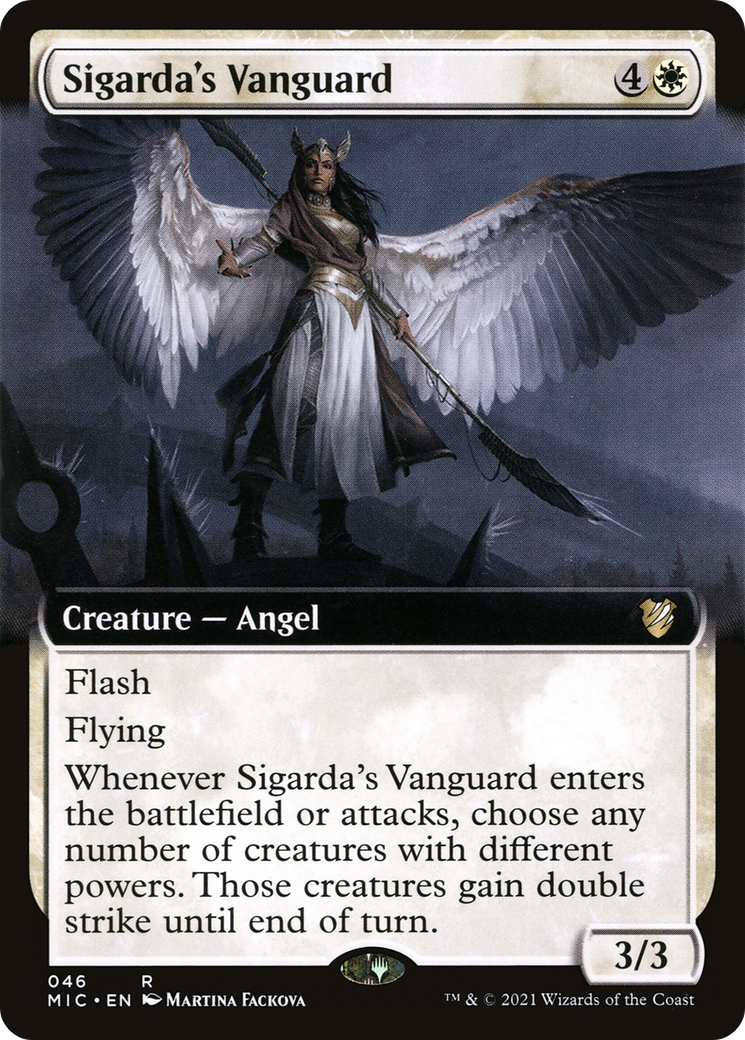 Image of Sigarda's Vanguard (Extended Art) [Innistrad: Midnight Hunt Commander]
