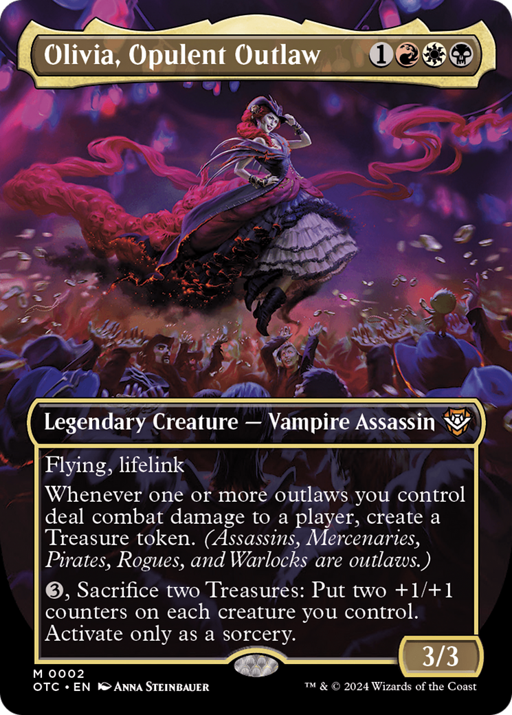 Image of Olivia, Opulent Outlaw (Borderless) [Outlaws of Thunder Junction Commander]