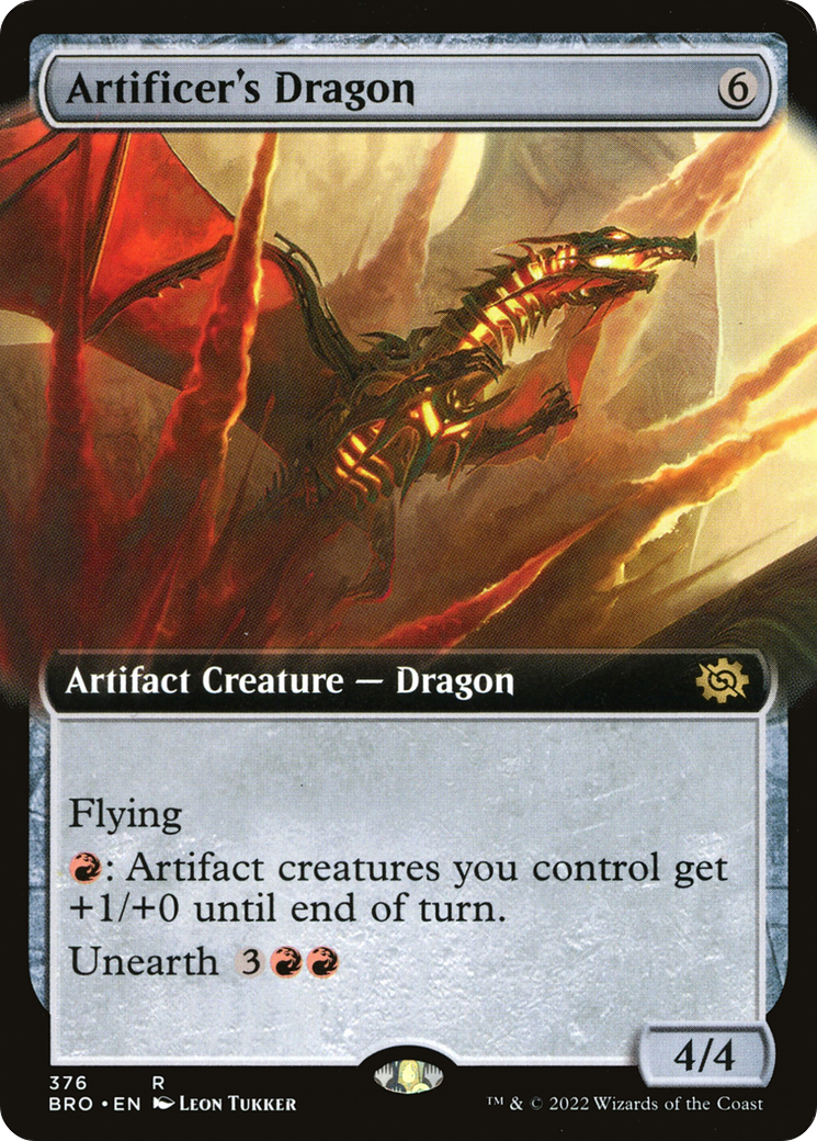 Image of Artificer's Dragon (Extended Art) [The Brothers' War]