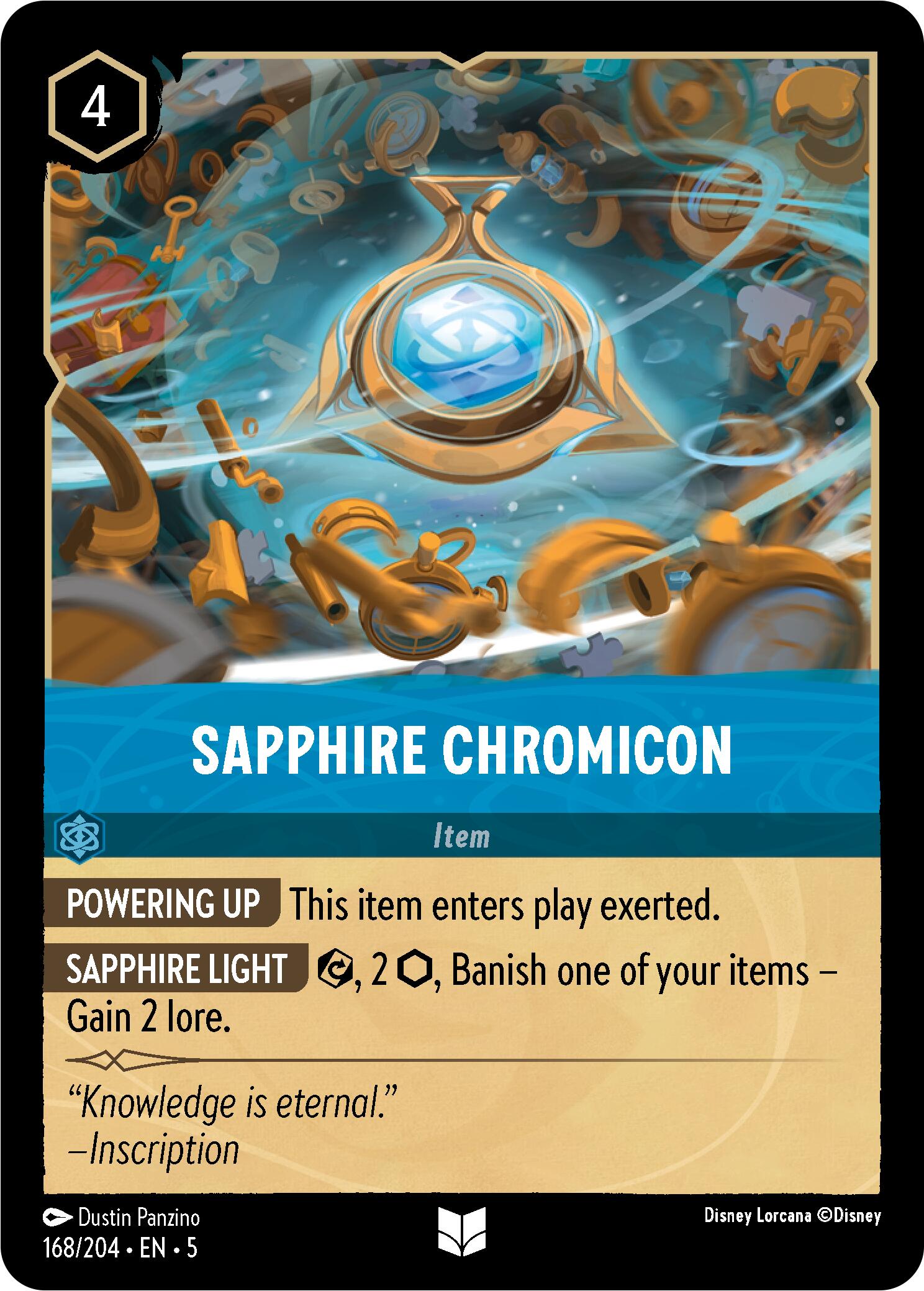Image of Sapphire Chromicon (168/204) [Shimmering Skies]