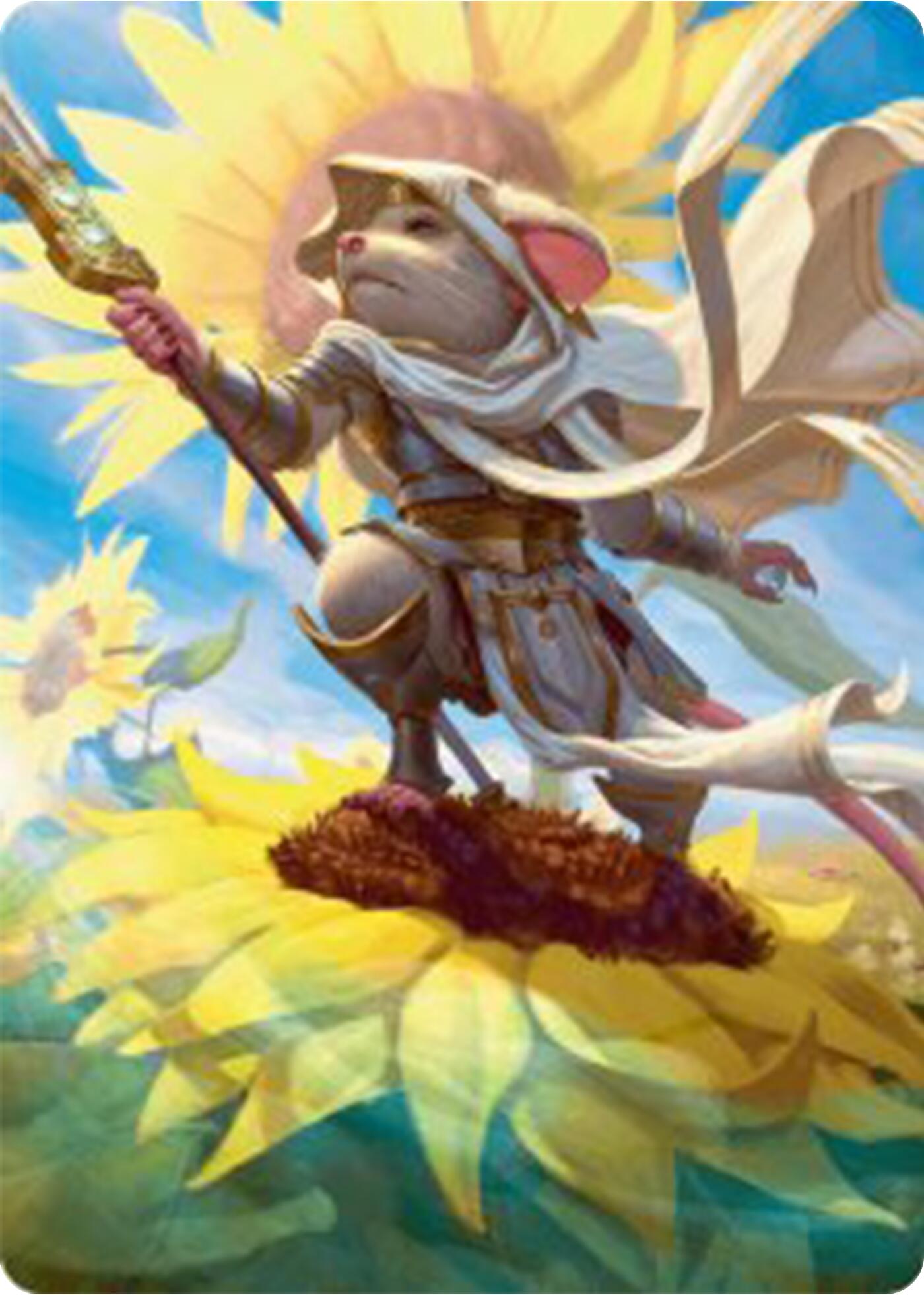 Image of Elspeth, Sun's Champion Art Card [Bloomburrow Art Series]