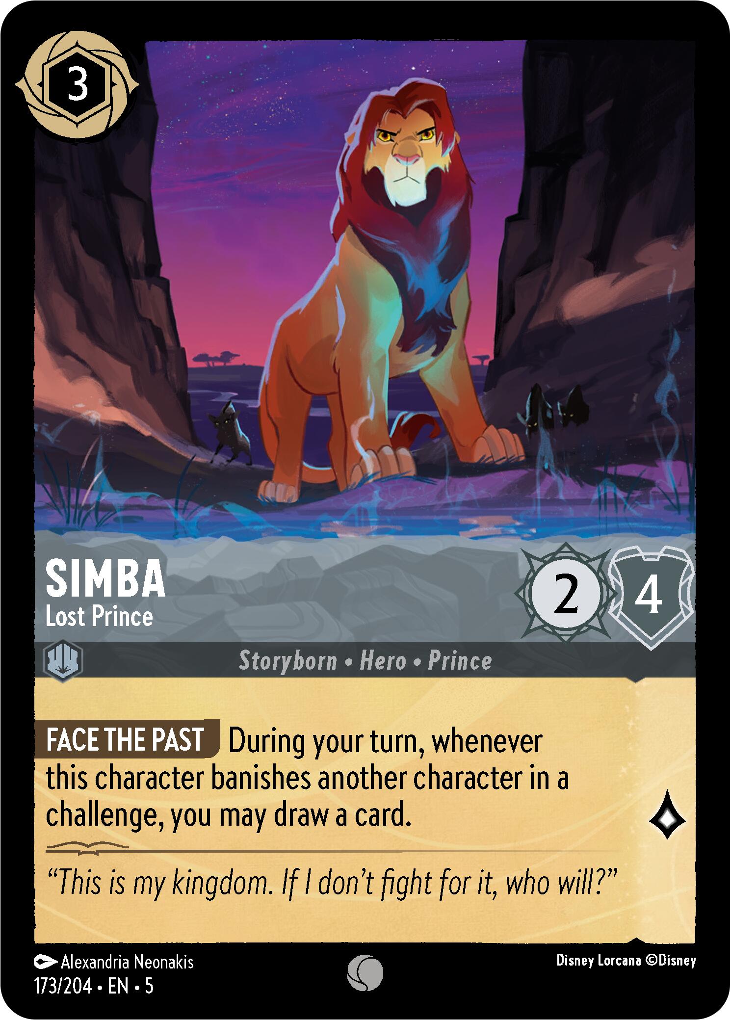 Image of Simba - Lost Prince (173/204) [Shimmering Skies]