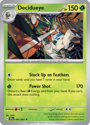 Image of Decidueye (005/064) [Scarlet & Violet: Shrouded Fable]