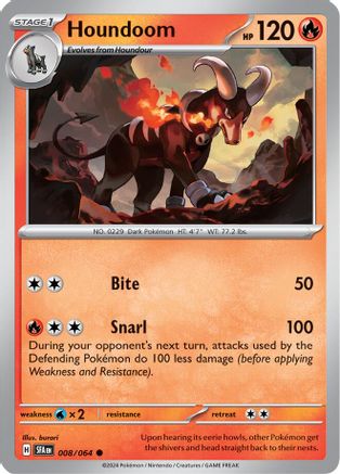 Image of Houndoom (008/064) [Scarlet & Violet: Shrouded Fable]