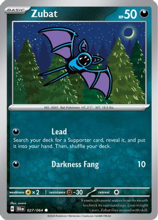 Image of Zubat (027/064) [Scarlet & Violet: Shrouded Fable]