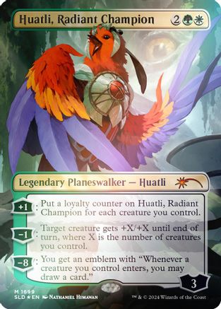 Image of Huatli, Radiant Champion (Rainbow Foil) [Secret Lair Drop Series]