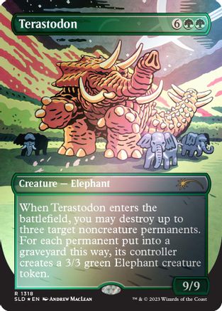 Image of Terastodon (Rainbow Foil) [Secret Lair Drop Series]