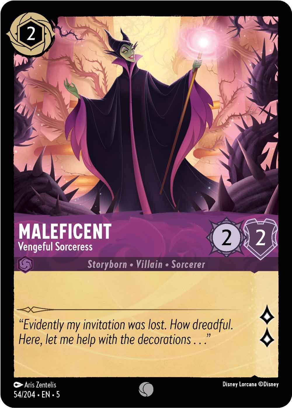 Image of Maleficent - Vengeful Sorceress (54/204) [Shimmering Skies]