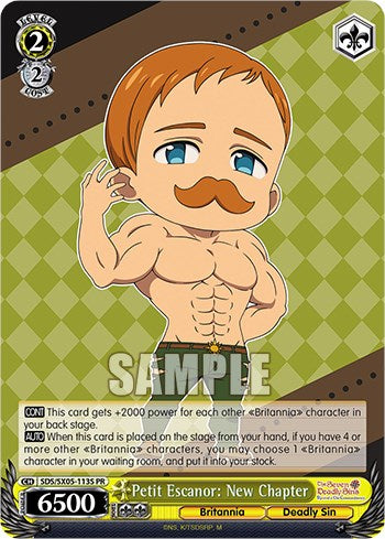 Image of Petit Escanor: New Chapter (Foil) [The Seven Deadly Sins: Revival of The Commandments]