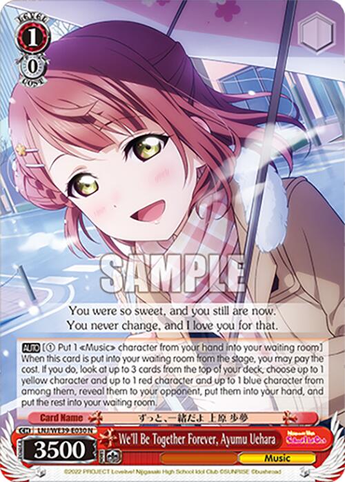 Image of We'll Be Together Forever, Ayumu Uehara (LNJ/WE39-E030 N) [Love Live! School Idol Festival 10th Anniversary]
