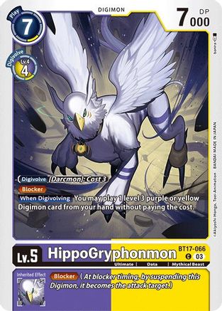 Image of HippoGryphonmon [BT17-066] [Secret Crisis]