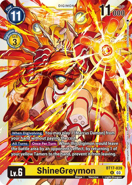 Image of ShineGreymon [BT17-039] [Secret Crisis]