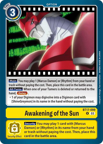 Image of Awakening of the Sun [BT17-099] [Secret Crisis]