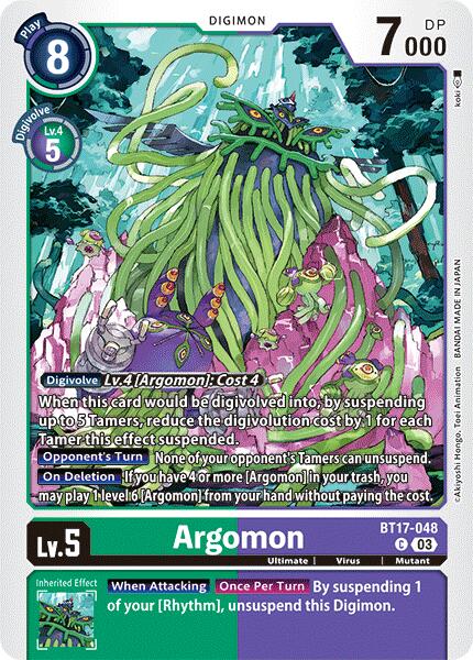 Image of Argomon [BT17-048] - BT17-048 [Secret Crisis]