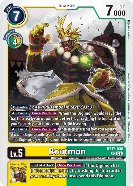 Image of Boutmon [BT17-036] [Secret Crisis]