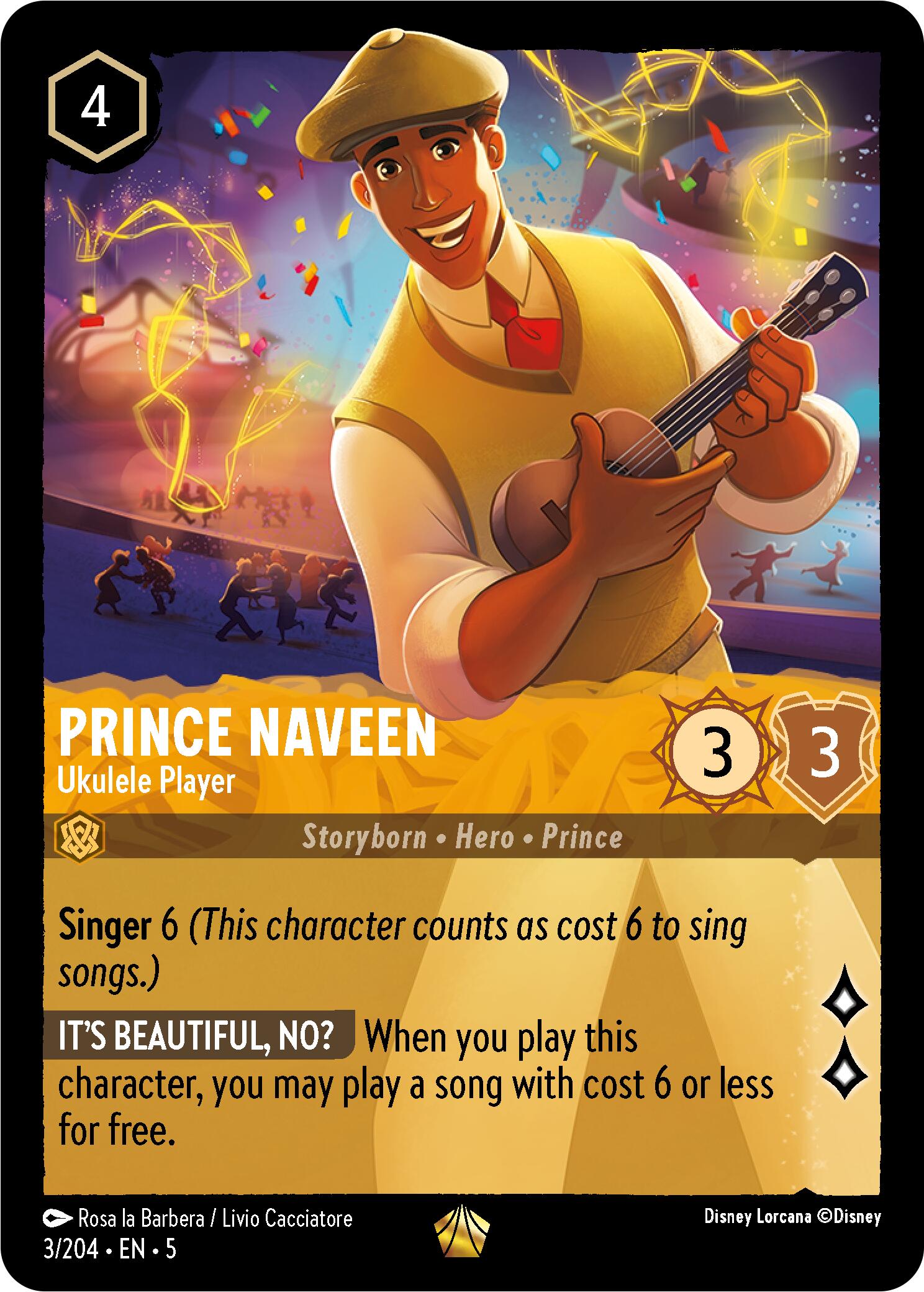 Image of Prince Naveen - Ukulele Player (3/204) [Shimmering Skies]