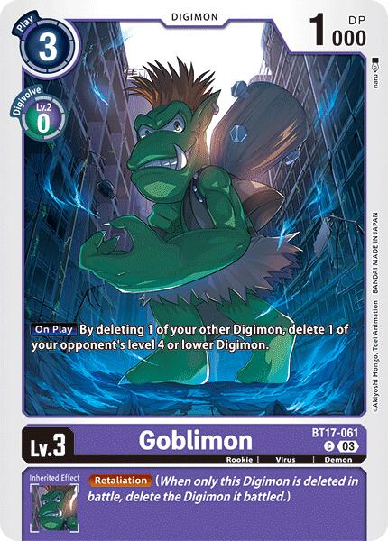 Image of Goblimon [BT17-061] [Secret Crisis]