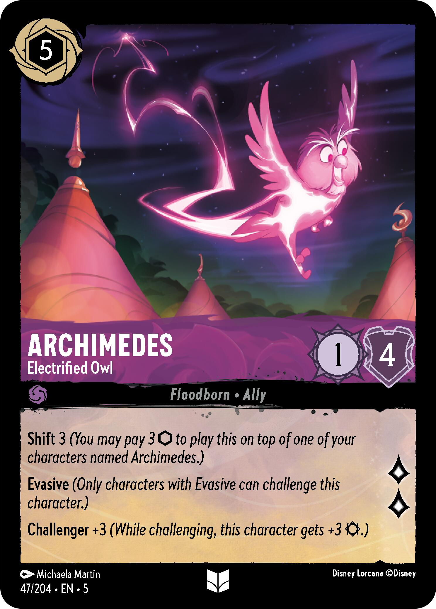 Image of Archimedes - Electrified Owl (47/204) [Shimmering Skies]