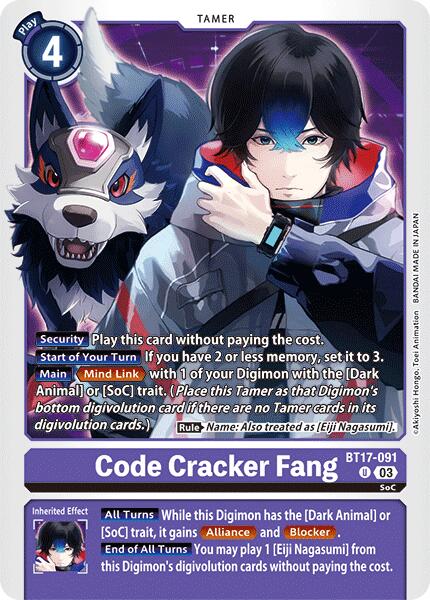 Image of Code Cracker Fang [BT17-091] [Secret Crisis]