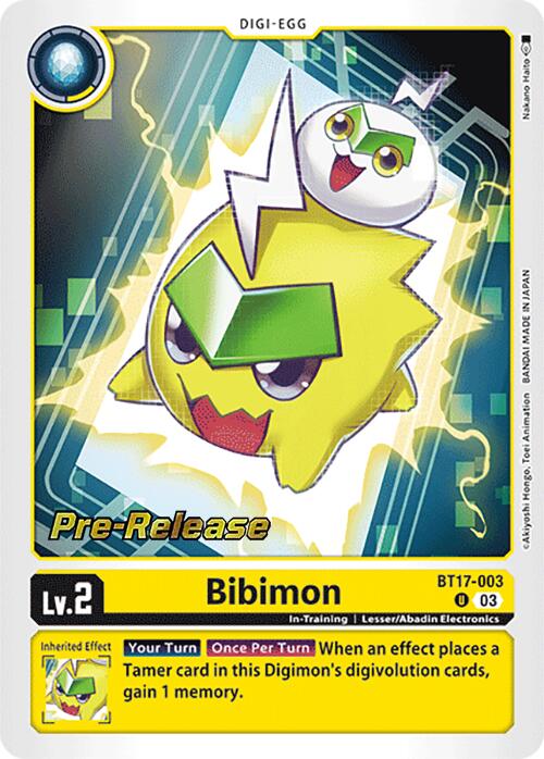 Image of Bibimon [BT17-003] [Secret Crisis Pre-Release Cards]