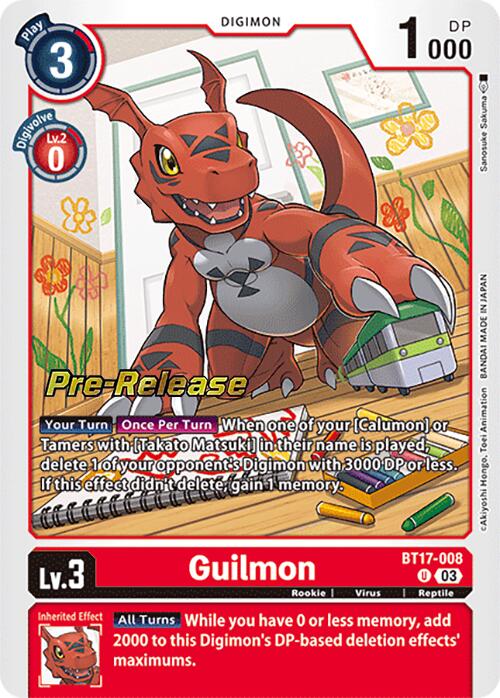 Image of Guilmon [BT17-008] [Secret Crisis Pre-Release Cards]